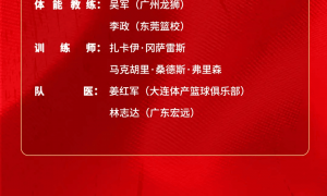 中国男篮亚洲杯集训名单：周琦胡金秋杨瀚森入选