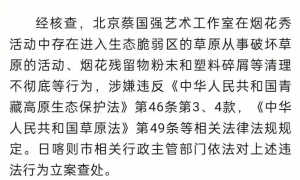 江孜县委书记被免职、县长被调查！官方通报蔡国强烟花秀调查情况